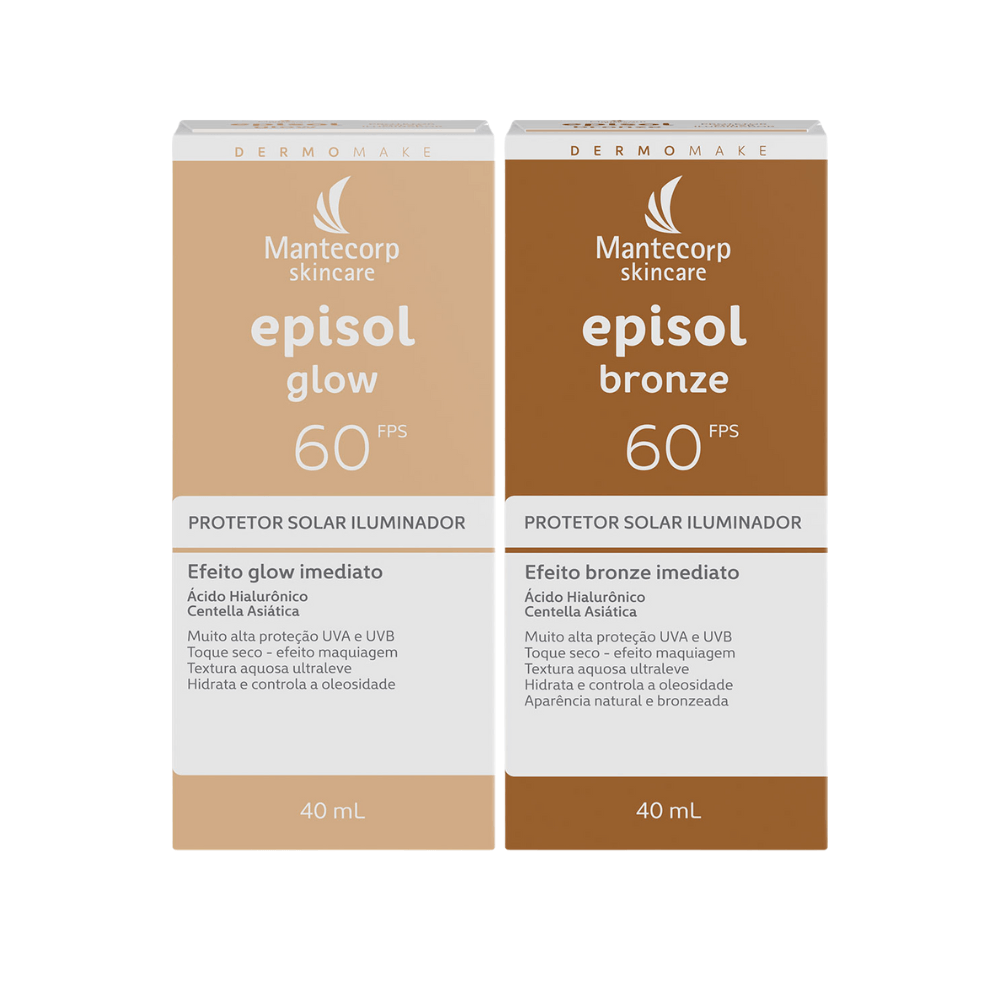 Kit Episol Bronze FPS60 40mL + Episol Glow FPS60 40mL