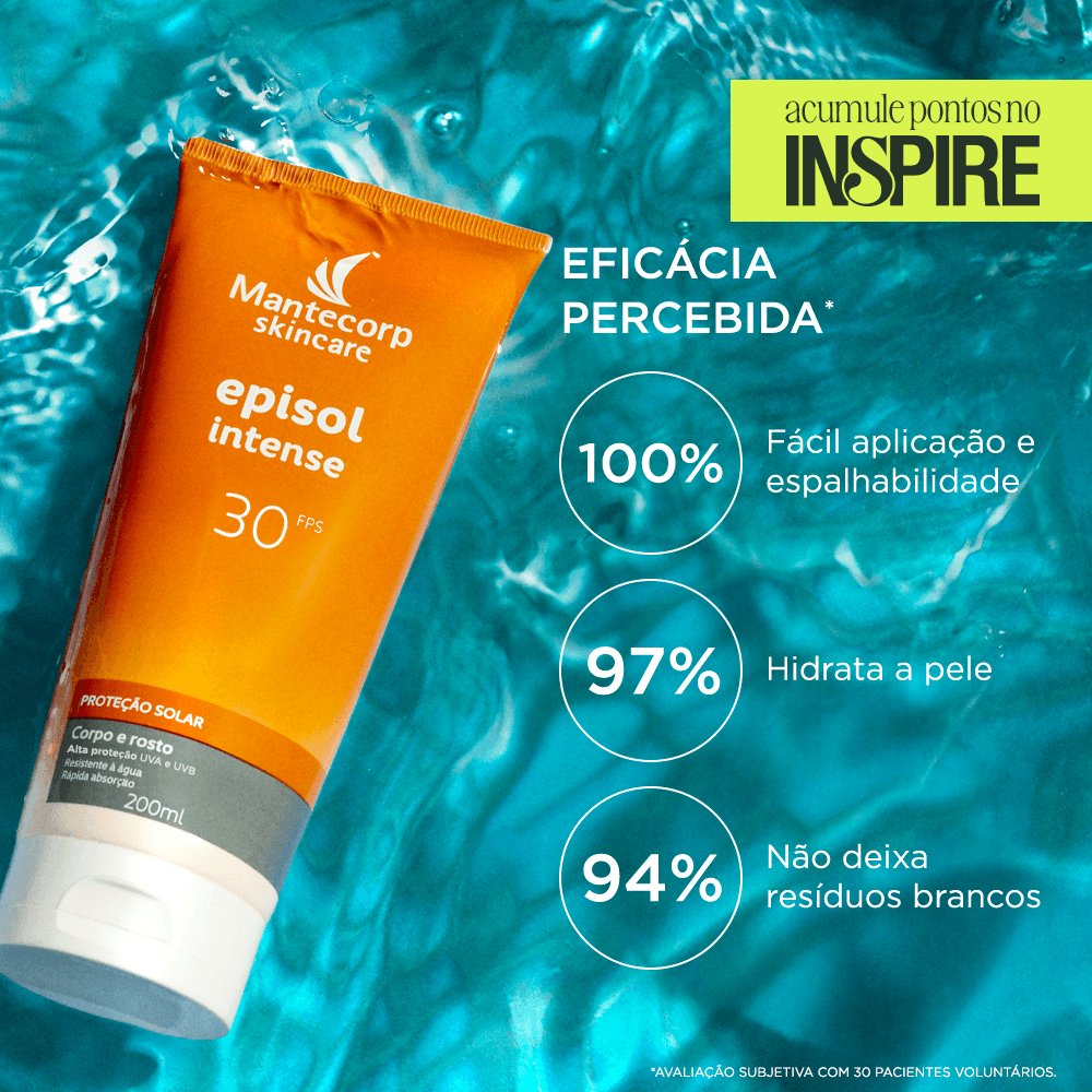 Protetor Solar Corpo e Rosto Episol Intense FPS 30 - 200ml
